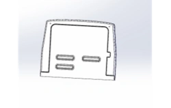 Polyester Fiberglass Rear Panel for Vehicles 4208-5303109-41