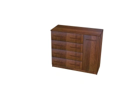 Storage Chest with Door and Drawers for Bedroom Organization