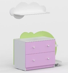 Kids Furniture Commode with Shelf - Right Model (TDI Kids Series)