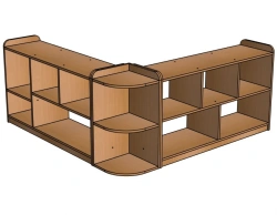 Modular Corner Furniture Set for Preschool Storage NM38