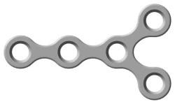 Y-Shaped Reconstruction Plate Mini for Humeral Fractures (5-8 Holes, Length 22-43mm)