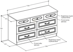 Wooden Chest of Drawers - Plywood, MDF, Solid Wood, HDF