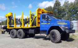 Truck Crane Manipulator 6377N3-10 on Ural 4320 Chassis