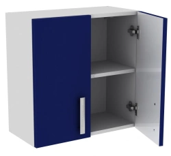 Wall-Mounted Module with Doors and Shelves 104-002-2H, 600x300x400