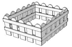 Wooden Playpen for Preschool Institutions: Manezh