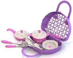 Barbie Kitchenware Set (22 Pieces in Basket)
