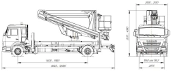 Mobile Vehicle with Lifting Platforms R180T, VA180T VelMash-C Type 57510