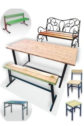 Universal Garden and Patio Furniture Set (Benches, Tables, Chairs)
