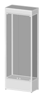 Glass Display Showcase 800x400x2200