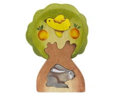 Wooden Puzzle "Hare in the Tree" Model 08012