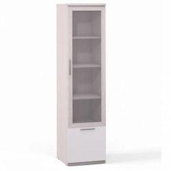 Rimini Ice Wardrobe F9W-01.CG/23P - 1-Door Glass Cabinet