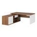 Left-Side Work Desk on Support Credenza Zion