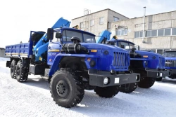 Special Heavy-Duty Truck with Crane Manipulator on Ural 5557 Chassis