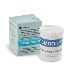 Tempopro Temporary Dental Filling Material with Zinc Sulfate Cement, Citrus Scent