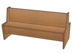 Cheburashka Sofa No.1 (Wood) H260/NM15