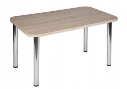 Kitchen Table with Rounded Corners, 600x750x1000 mm