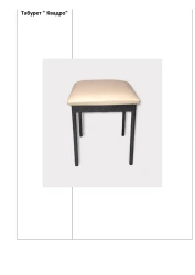 Quad Stool with Metal Frame - Model "Квадро