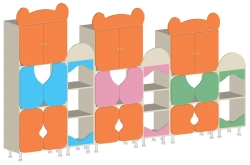 Children's Wall Unit "Three Bears" Art. S.06.68