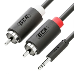 High-Quality Audio Cable GCR-AJR1, 3.5mm Jack to 2 RCA
