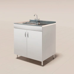 Stainless Steel Sink Table with Single and Double Sinks - SM Model