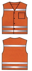 Women's High-Visibility Safety Vest, Model C1