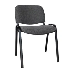 Metal Frame Chair with Upholstered Seat and Back