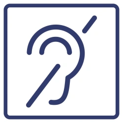 Tactile-Visual Accessibility Sign for Hearing Impaired