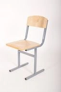 Non-Adjustable Student Chair with Square Tube Frame