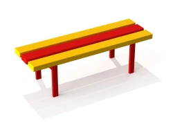 Children's Bench MF 1.05 - Durable Metal and Wood Design