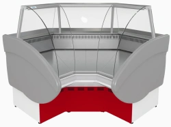 Medium Temperature Open Corner Refrigerated Display Case Illet VHXo-UV