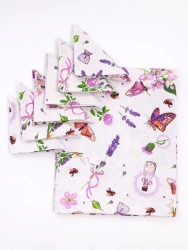 Cotton Fabric Napkins for Dining and Kitchen Use