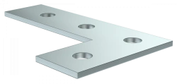 L-Shaped Connecting Plate for STRUT Profile EZ IEK CLM50D-PLS-150-40