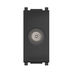 CADUCEUS ALING Experience Black Soft Touch TV Antenna Socket M/F 1M, Art. 74263.E1