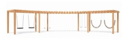 Outdoor Children's Play Pergola, Model A3017