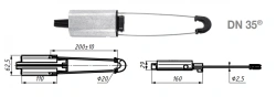 Anchor Clamp DN 35 for SIP-2 Insulated Neutral Conductors