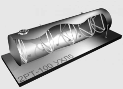 Horizontal Cylindrical Steel Tank Type 2RT - 100