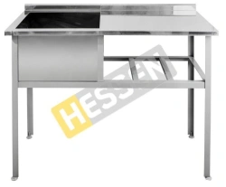 Stainless Steel Table with Integrated Welding Sink VSL 15*6/5