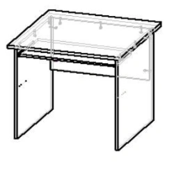 Computer Desk SCS8 (6) - Stylish and Functional