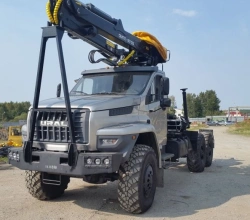 Heavy-Duty Truck with Crane Manipulator 6377N1-10 on Ural 4320 Chassis