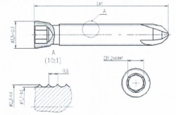 Cortical Screw with Tapered Thread, 2.3mm, 26mm