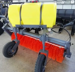 Brush Equipment for Municipal Services: Sweeping Machine with Watering Attachment