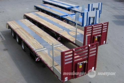 Tri-Axle Platform Semi-Trailer with Extendable Frame MSP-345AZ