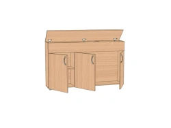 Classroom Board Cabinet 1264x255x760 mm TKD