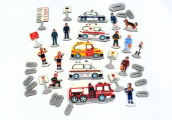 Wooden Rescue Services Construction Set