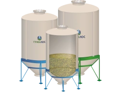 Conical Plastic Storage Silos for Bulk Products - GRINLOS