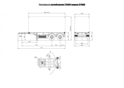 Tonar 974628 Container Semi-Trailer for International Freight
