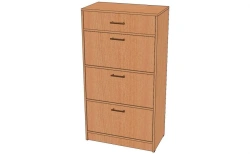Shoe Storage Cabinet with Three Flip Sections and Drawer Model TO-1