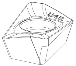 Durable Carbide Insert for Profile Machining KF11-0508R-U6K K25P