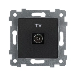 Low-Voltage TV Socket Mechanism RTV1-460 "Anthracite