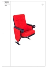 Bremen Kino Public Space Armchair, 535*720*1000 mm, 150 mm Cushion Thickness